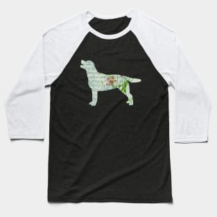 Floral Sheet Music - Dog Baseball T-Shirt